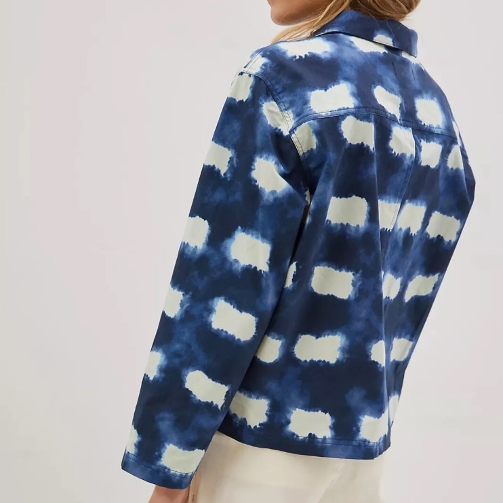 Porridge Allie jacket tie dye blue, Anthropologie, size S - Picture 3 of 10